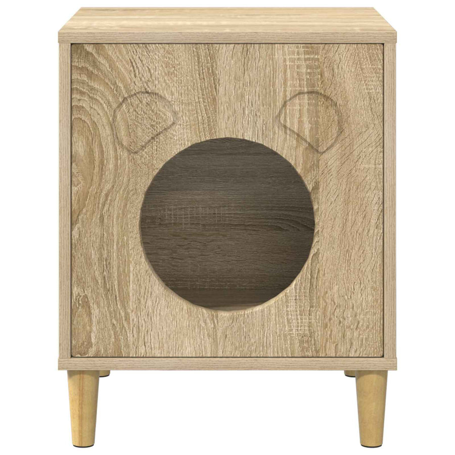Kattenhuis Sonoma 42,5 x 40 x 53 cm Bewerkt hout