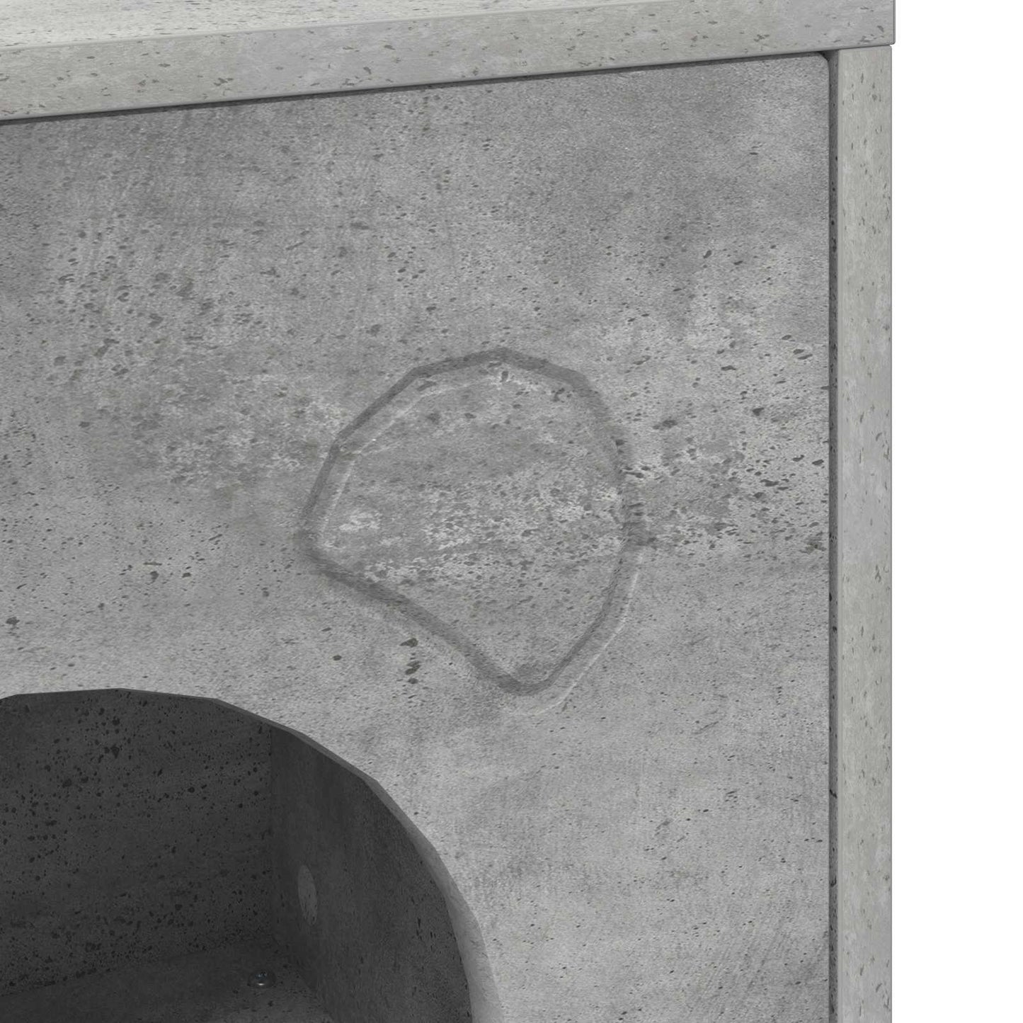 Kattenhuis Beton 42,5 x 40 x 53 cm Bewerkt hout