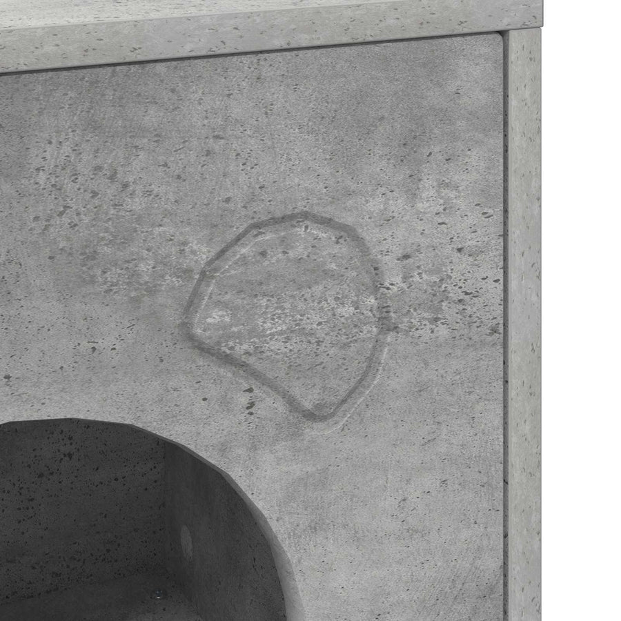 Kattenhuis Beton 42,5 x 40 x 53 cm Bewerkt hout