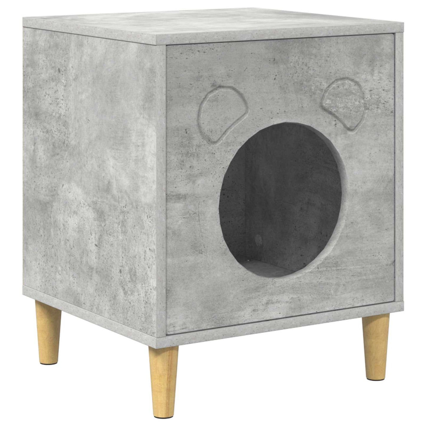 Kattenhuis Beton 42,5 x 40 x 53 cm Bewerkt hout