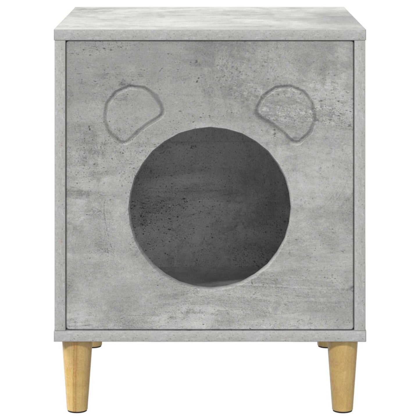 Kattenhuis Beton 42,5 x 40 x 53 cm Bewerkt hout