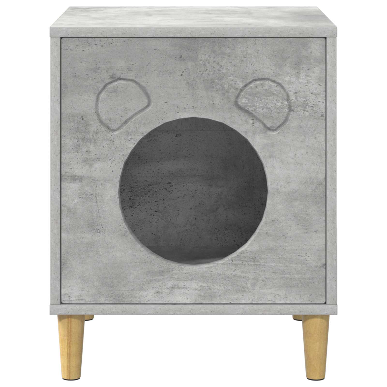 Kattenhuis Beton 42,5 x 40 x 53 cm Bewerkt hout
