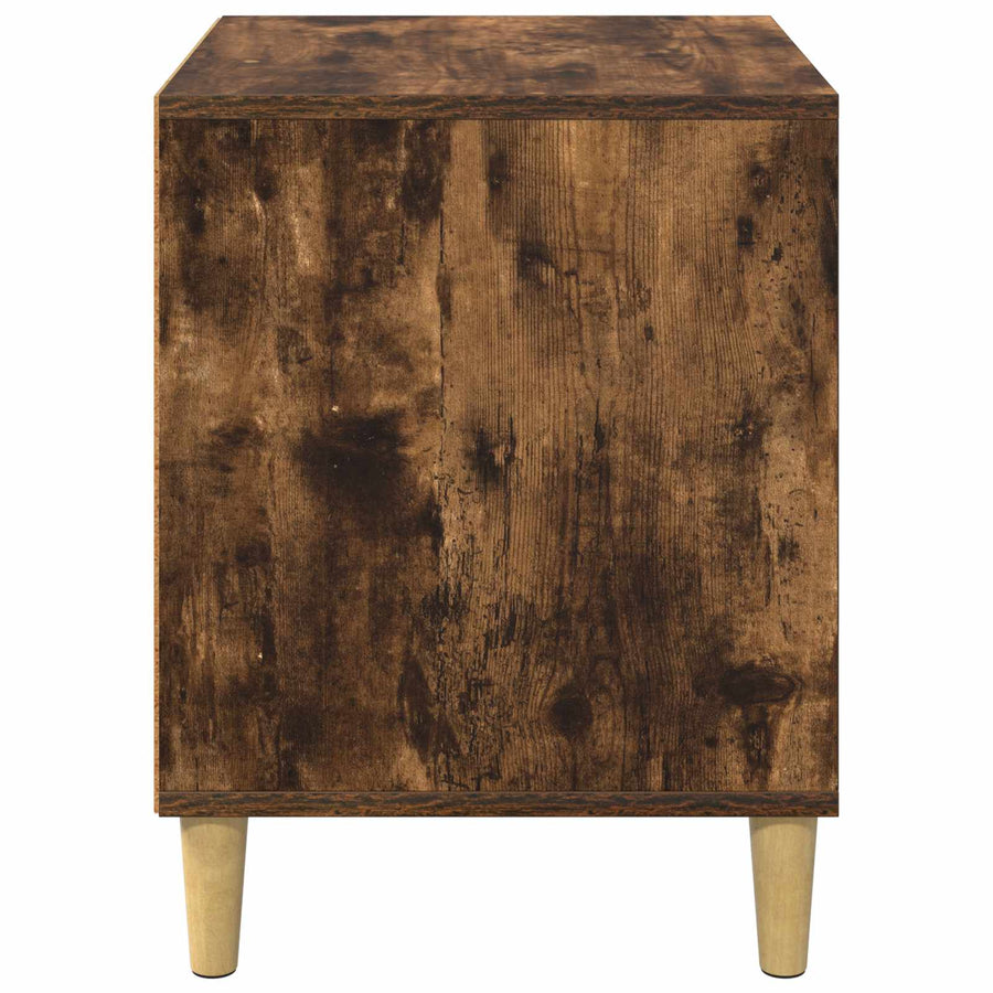 Kattenhuis 42,5 X 40 X 52,5 Cm Bewerkt Hout Gerookt eiken