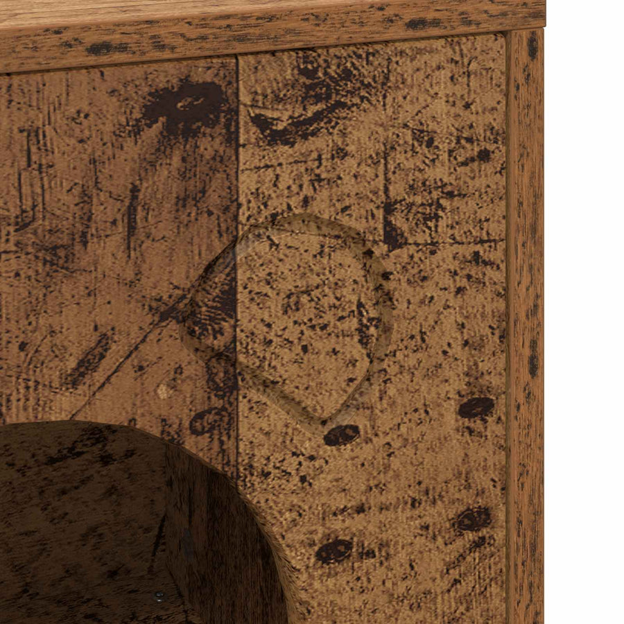 Kattenhuis Oudhout 42,5 X 40 X 52,5 Cm Bewerkt Hout Oud hout