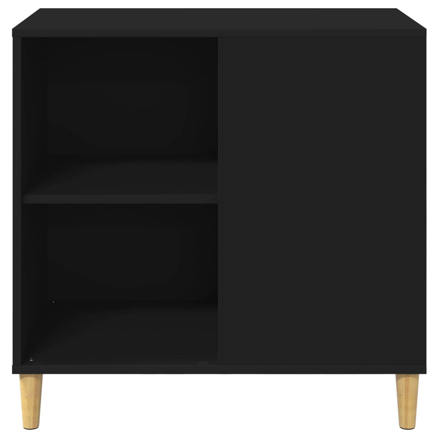 Kattenhuis 72 X 42,5 X 70 Cm Bewerkt Hout Zwart