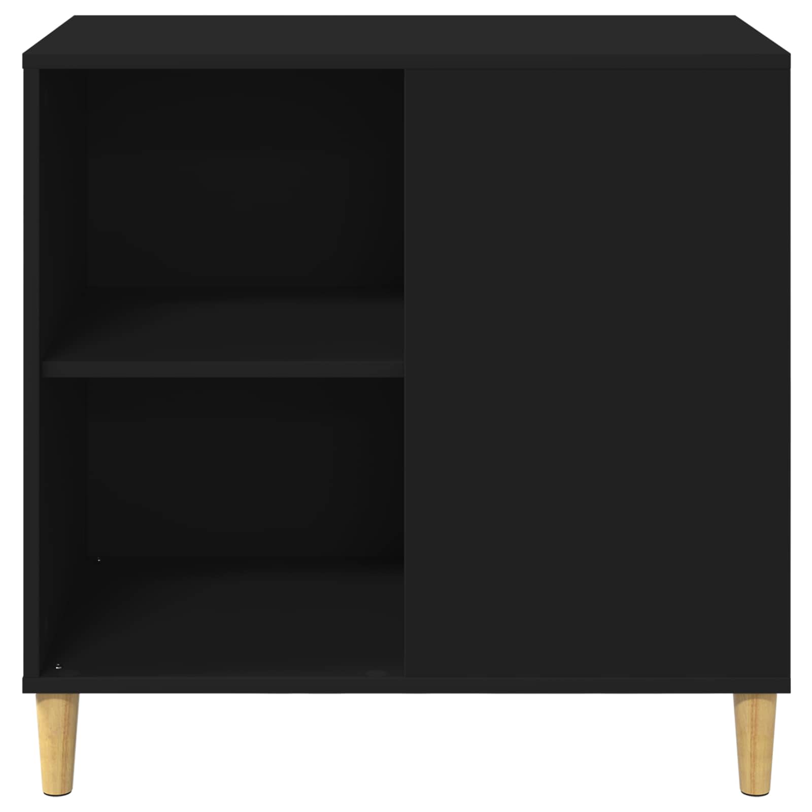 Kattenhuis 72 X 42,5 X 70 Cm Bewerkt Hout Zwart