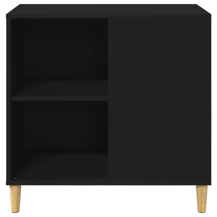 Kattenhuis 72 X 42,5 X 70 Cm Bewerkt Hout Zwart