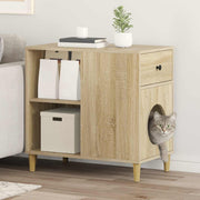 Kattenhuis Sonoma 72x42,5x70 cm bewerkt hout
