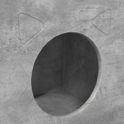 Kattenhuis Beton 72 X 42,5 X 70 Cm Bewerkt Hout Betongrijs