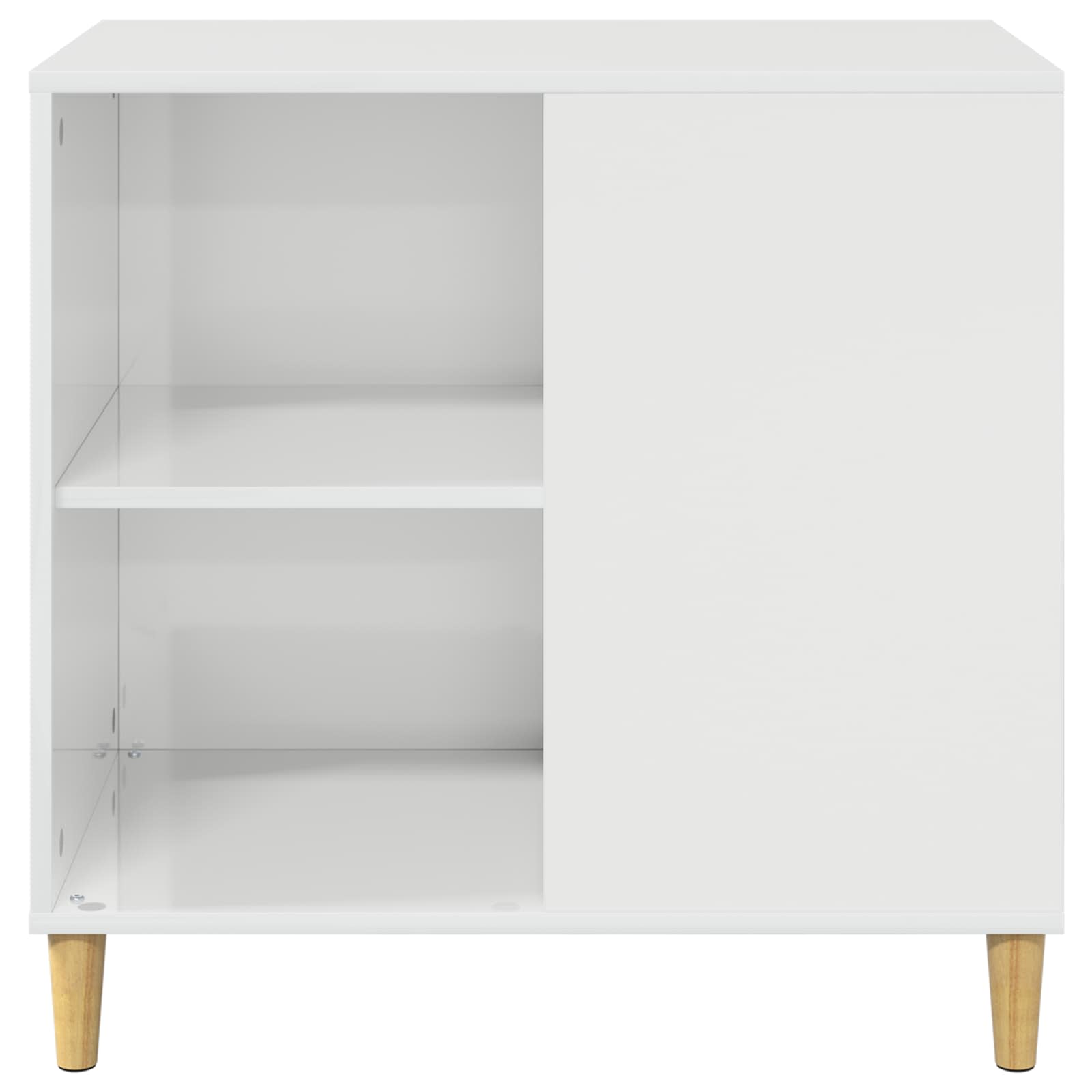 Kattenhuis Glanzend Wit 72 X 42,5 X 70 Cm Bewerkt Hout Hoogglans wit