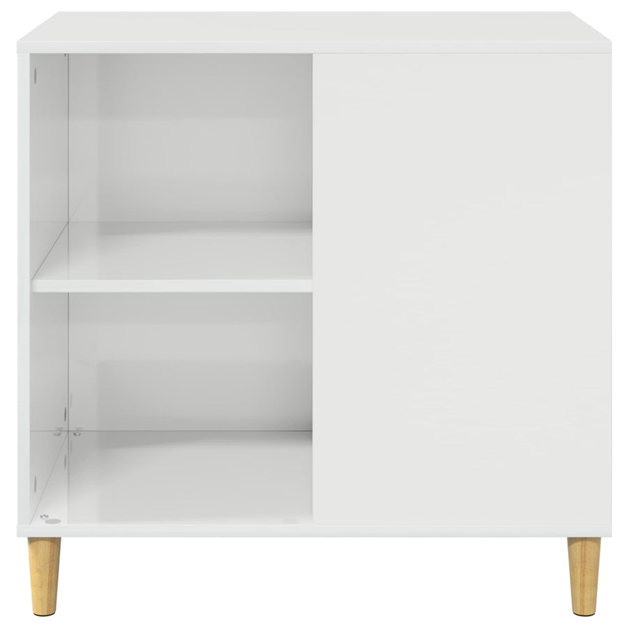 Kattenhuis Glanzend Wit 72 X 42,5 X 70 Cm Bewerkt Hout Hoogglans wit