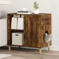 Kattenhuis Gerookt eiken 72 x 42,5 x 70 cm Bewerkt hout