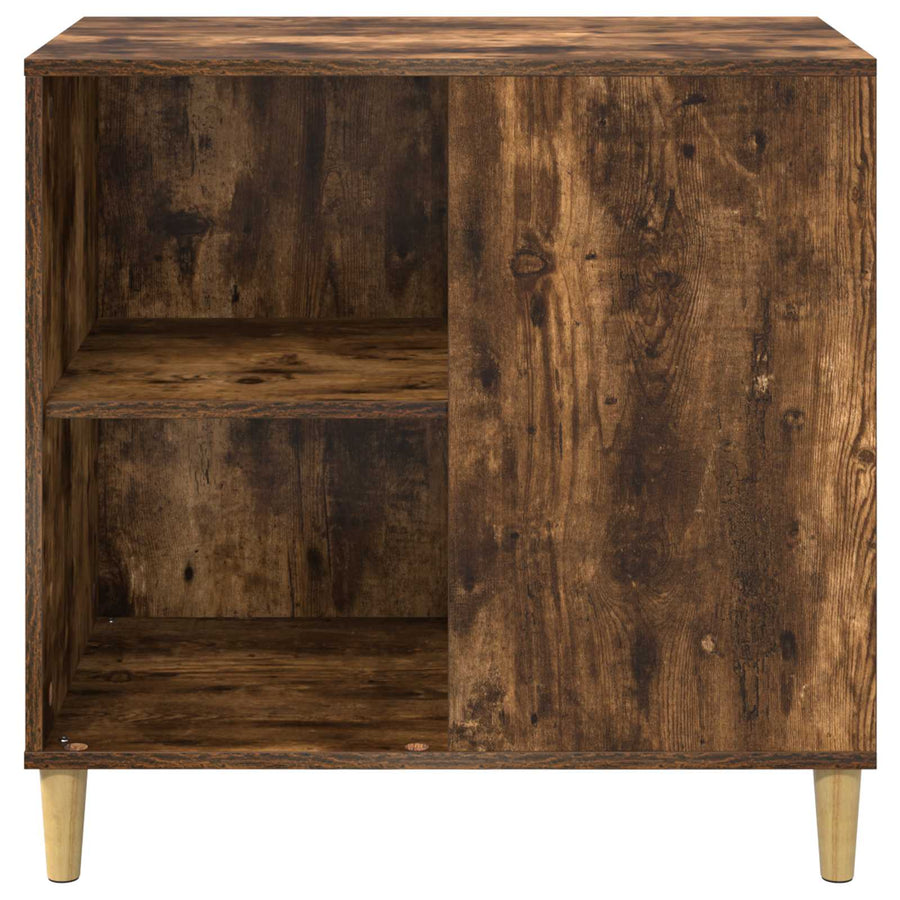 Kattenhuis 72 X 42,5 X 70 Cm Bewerkt Hout Gerookt eiken