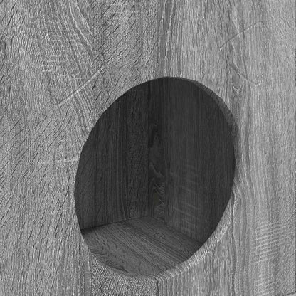 Kattenhuis 72 X 42,5 X 70 Cm Bewerkt Hout Grijs sonoma