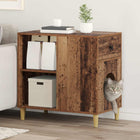 Kattenhuis 72x42,5x70 cm bewerkt hout