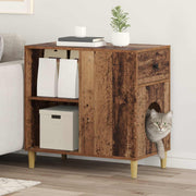 Kattenhuis 72x42,5x70 cm bewerkt hout