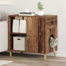 Kattenhuis Oudhout 72 X 42,5 X 70 Cm Bewerkt Hout Oud hout