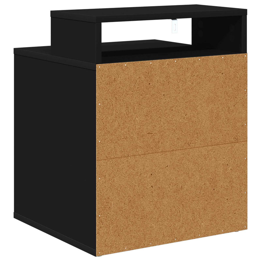 Kattenhuis Zwart 42,5 x 40 x 53,5 cm Bewerkt hout