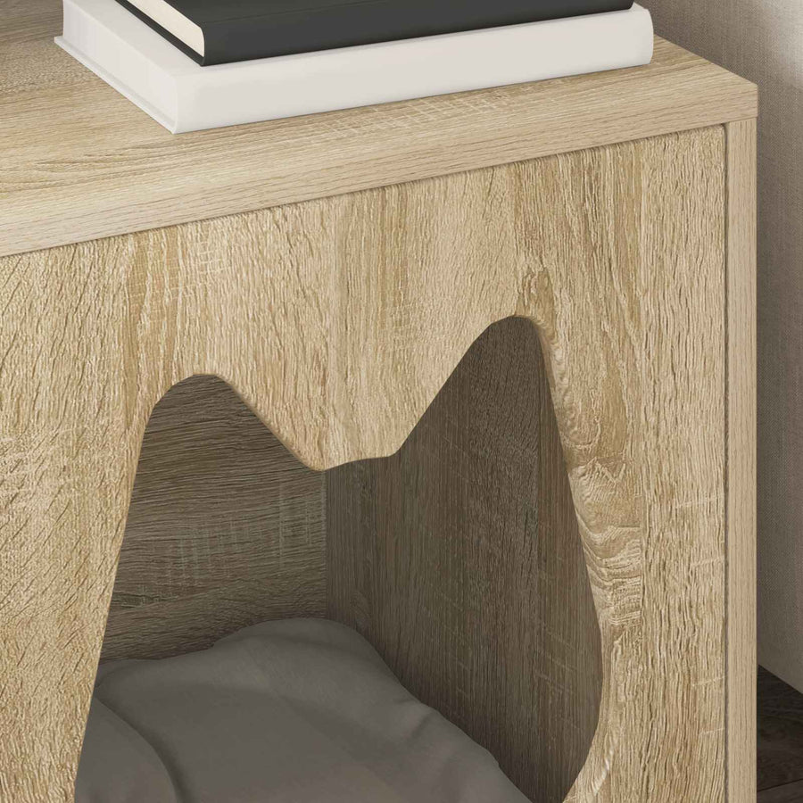 Kattenhuis Sonoma 42,5 x 40 x 53,5 cm Bewerkt hout
