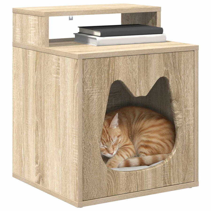 Kattenhuis Sonoma 42,5 x 40 x 53,5 cm Bewerkt hout