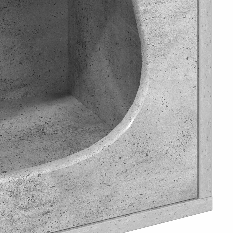 Kattenhuis Beton 42,5 x 40 x 53,5 cm Bewerkt hout