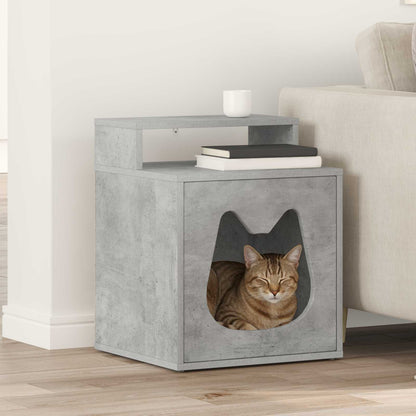 Kattenhuis Beton 42,5 x 40 x 53,5 cm Bewerkt hout