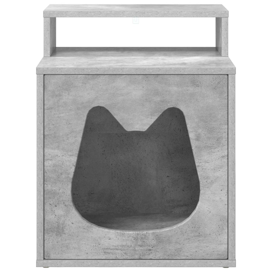 Kattenhuis Beton 42,5 x 40 x 53,5 cm Bewerkt hout
