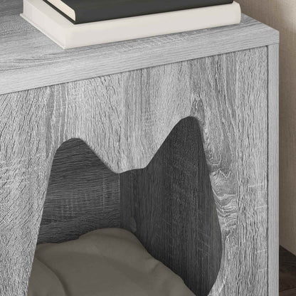 Kattenhuis Grijs Sonoma 42,5 x 40 x 53,5 cm Bewerkt hout