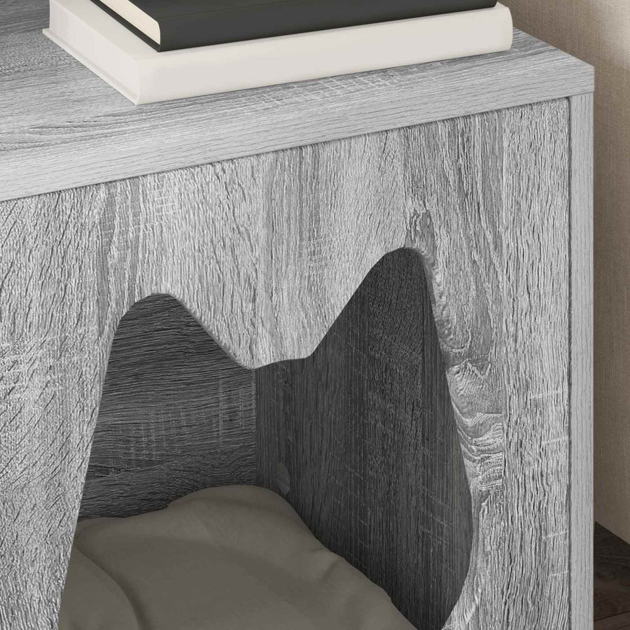 Kattenhuis Grijs Sonoma 42,5 x 40 x 53,5 cm Bewerkt hout