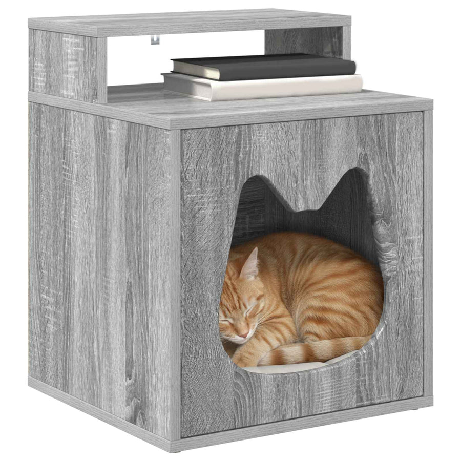 Kattenhuis Grijs Sonoma 42,5 x 40 x 53,5 cm Bewerkt hout