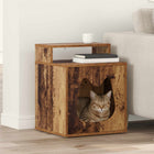Cat House Reclaimed Wood 42.5 x 40 x 53.5 cm Engineered Wood