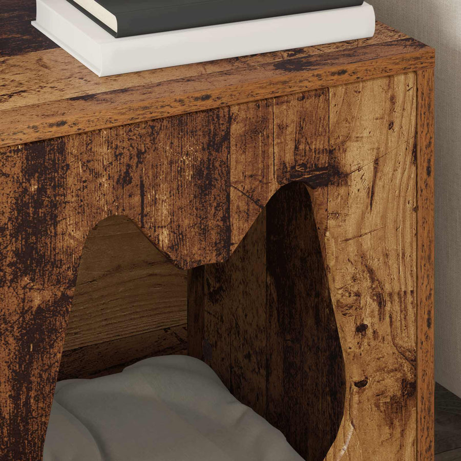 Kattenhuis Oudhout 42,5 x 40 x 53,5 cm Bewerkt hout