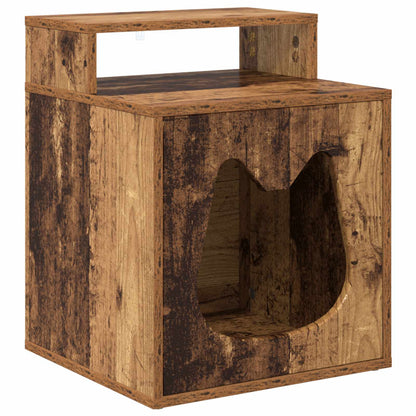 Kattenhuis Oudhout 42,5 x 40 x 53,5 cm Bewerkt hout