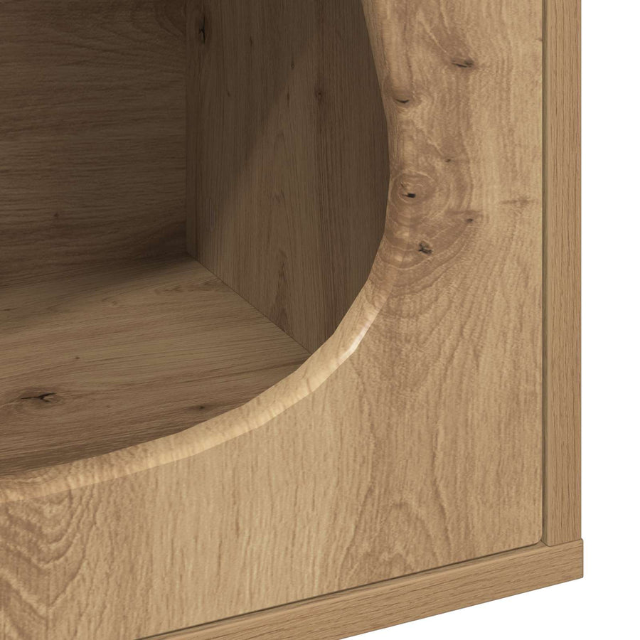 Kattenhuis Ambachtelijk eiken 42,5 x 40 x 53,5 cm Bewerkt hout