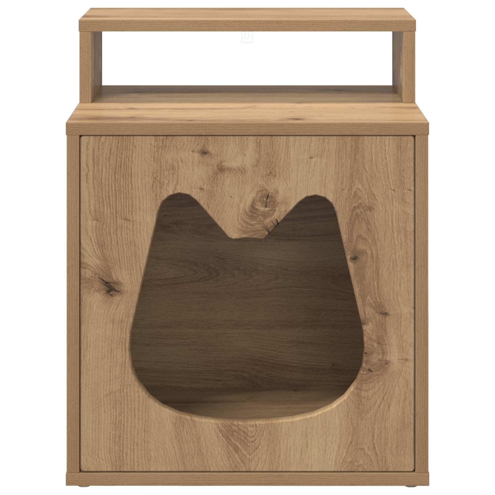Kattenhuis Ambachtelijk eiken 42,5 x 40 x 53,5 cm Bewerkt hout