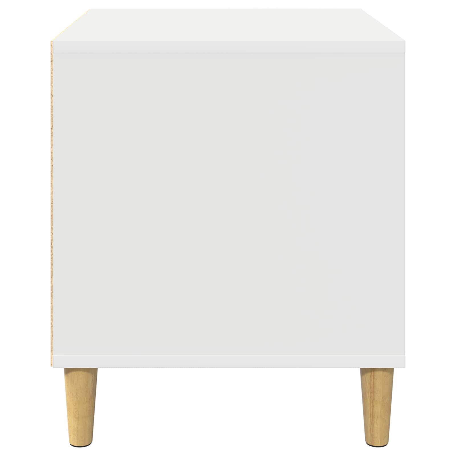 Hondenhuis 44 X 42 X 49 Cm Bewerkt Hout Wit