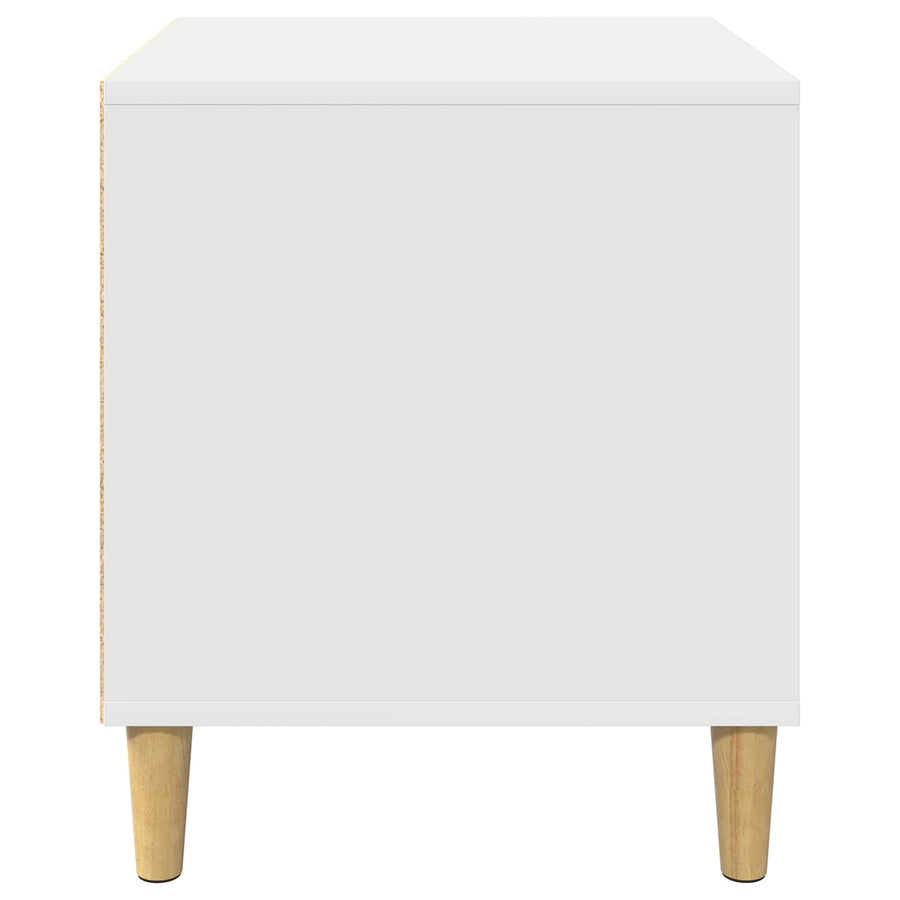 Hondenhuis 44 X 42 X 49 Cm Bewerkt Hout Wit