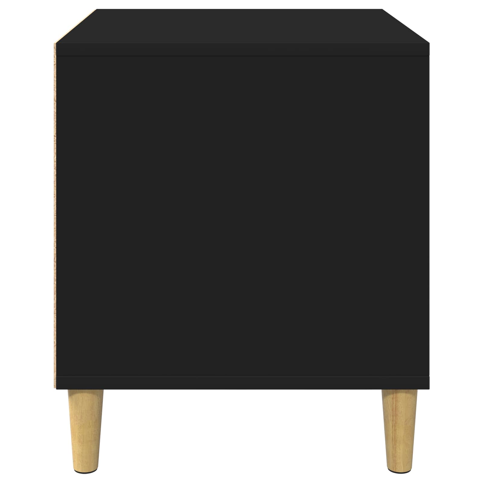 Hondenhuis 44 X 42 X 49 Cm Bewerkt Hout Zwart