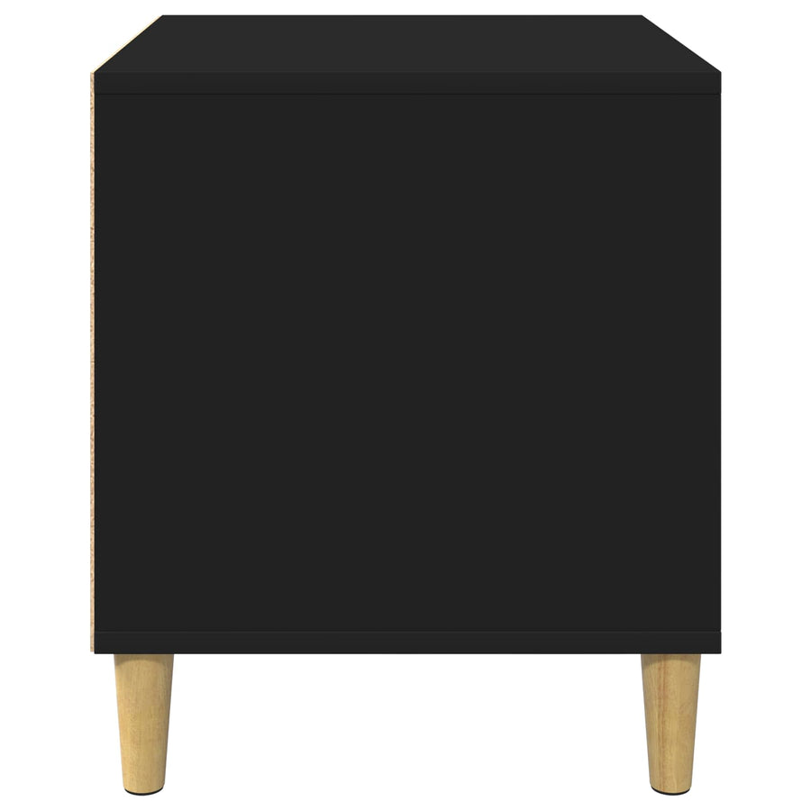 Hondenhuis 44 X 42 X 49 Cm Bewerkt Hout Zwart