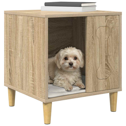 Hondenhuis Sonoma 44 X 42 X 49 Cm Bewerkt Hout Sonoma eiken