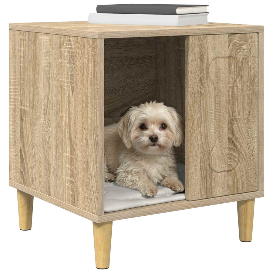Hondenhuis Sonoma 44 X 42 X 49 Cm Bewerkt Hout Sonoma eiken