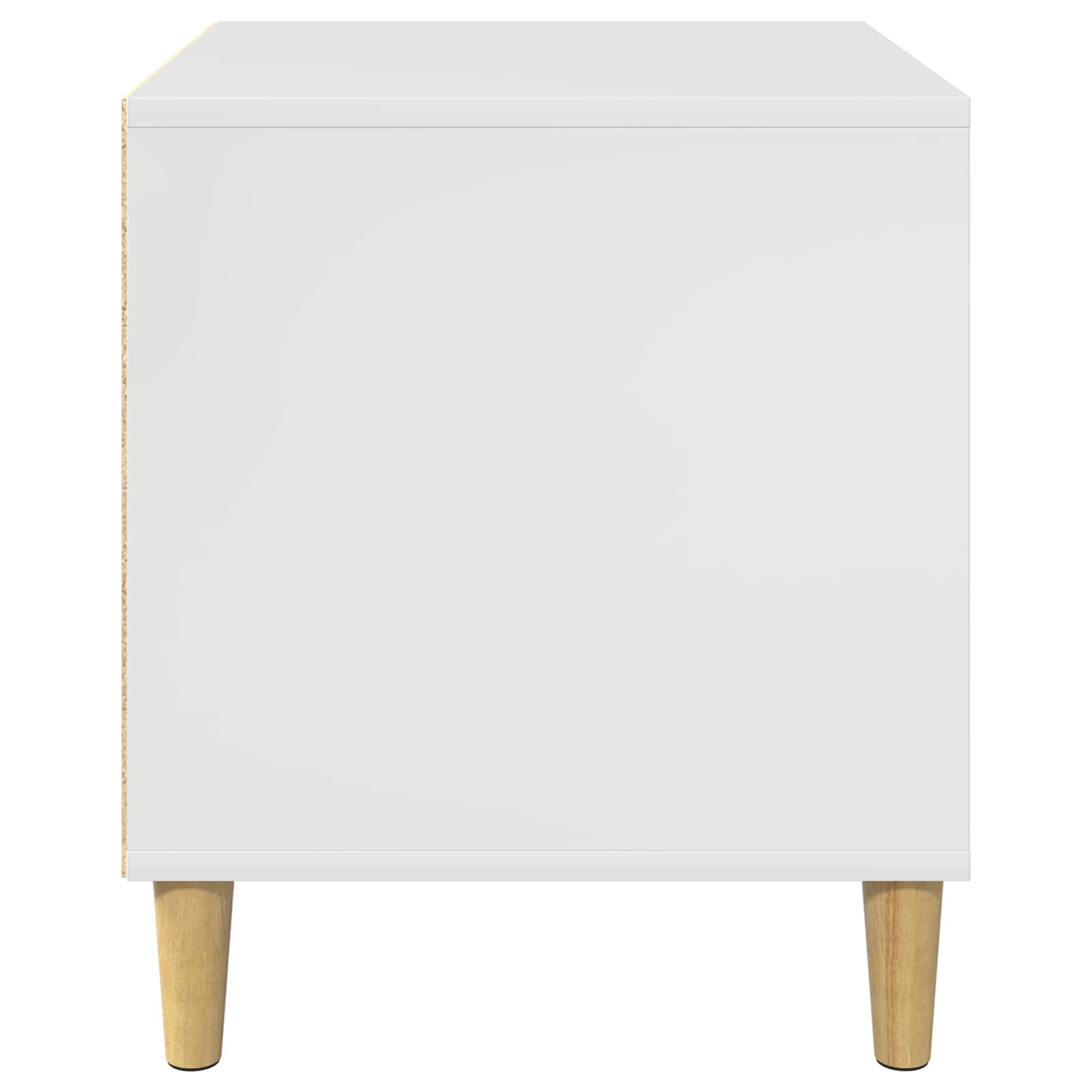 Hondenhuis Glanzend Wit 44 x 42 x 49 cm Bewerkt hout