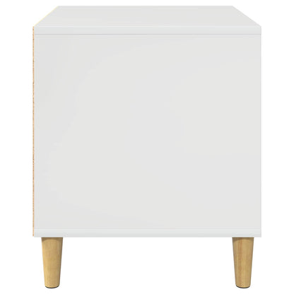 Hondenhuis Glanzend Wit 44 x 42 x 49 cm Bewerkt hout