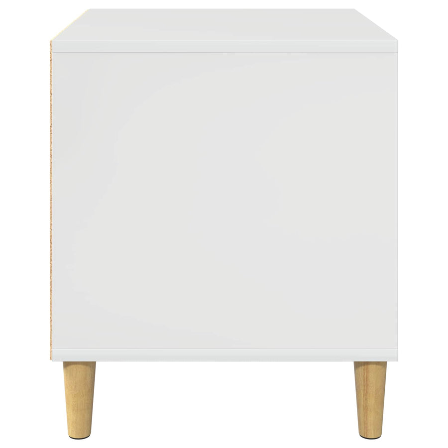 Hondenhuis Glanzend Wit 44 x 42 x 49 cm Bewerkt hout
