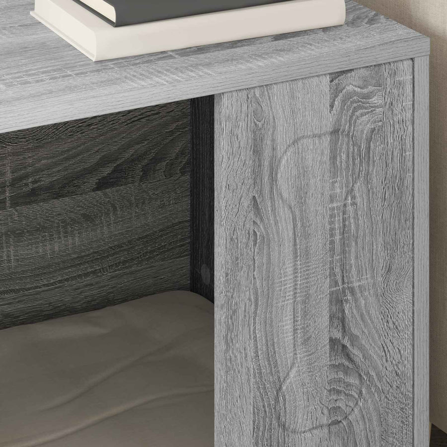Hondenhuis 44 X 42 X 49 Cm Bewerkt Hout Grijs sonoma