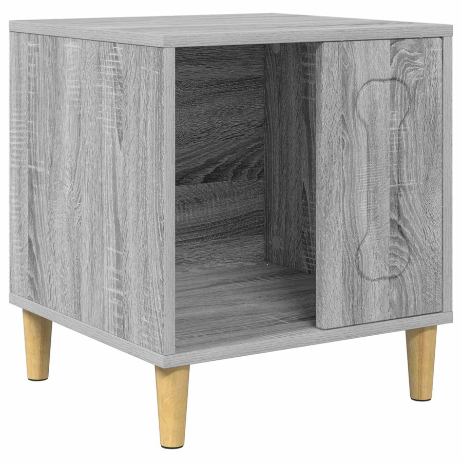 Hondenhuis 44 X 42 X 49 Cm Bewerkt Hout Grijs sonoma