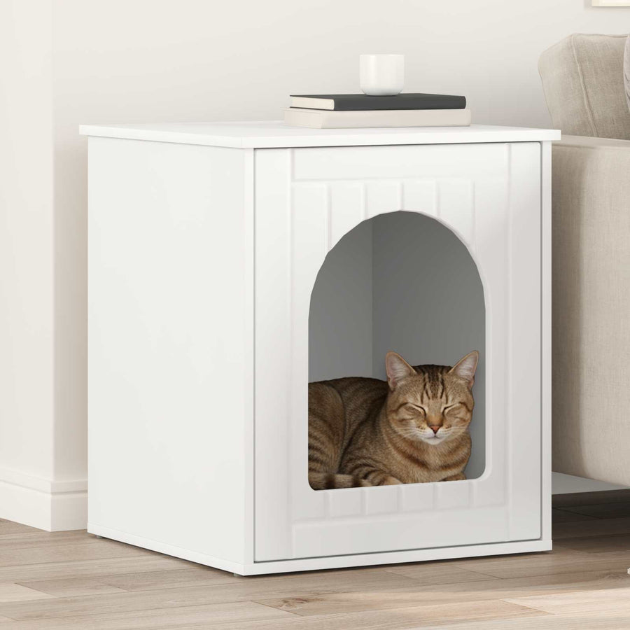 Kattenhuis 53 X 52 X 60 Cm Bewerkt Hout