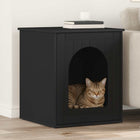 Cat House Black 53 x 52 x 62 cm Engineered Wood