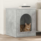 Kattenhuis 53x52x62 cm bewerkt hout betonlook
