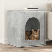 Kattenhuis 53x52x62 cm bewerkt hout betonlook